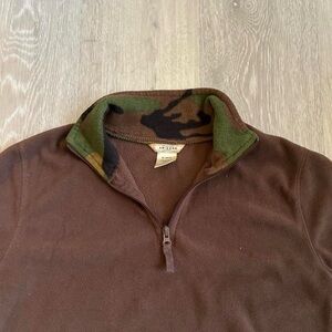 Brown Quarter Zip